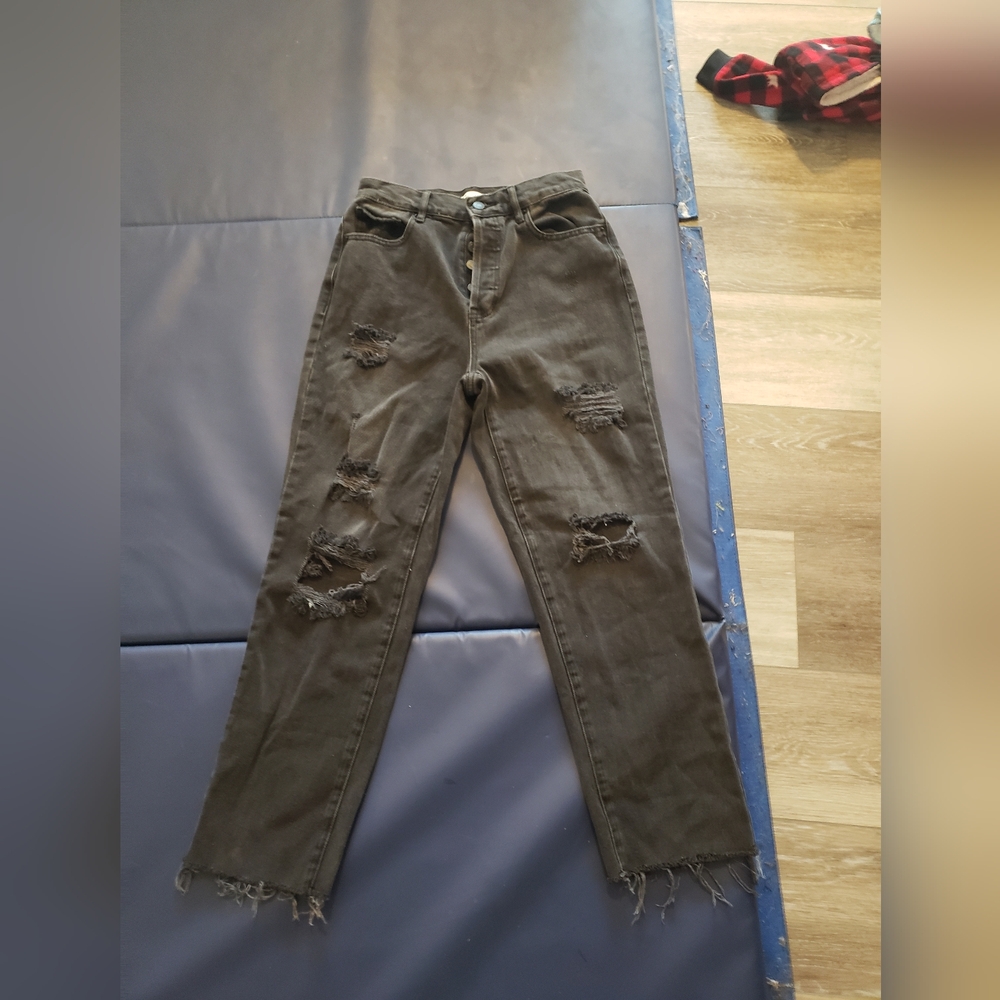 Pacsun high rise straight Jean's black